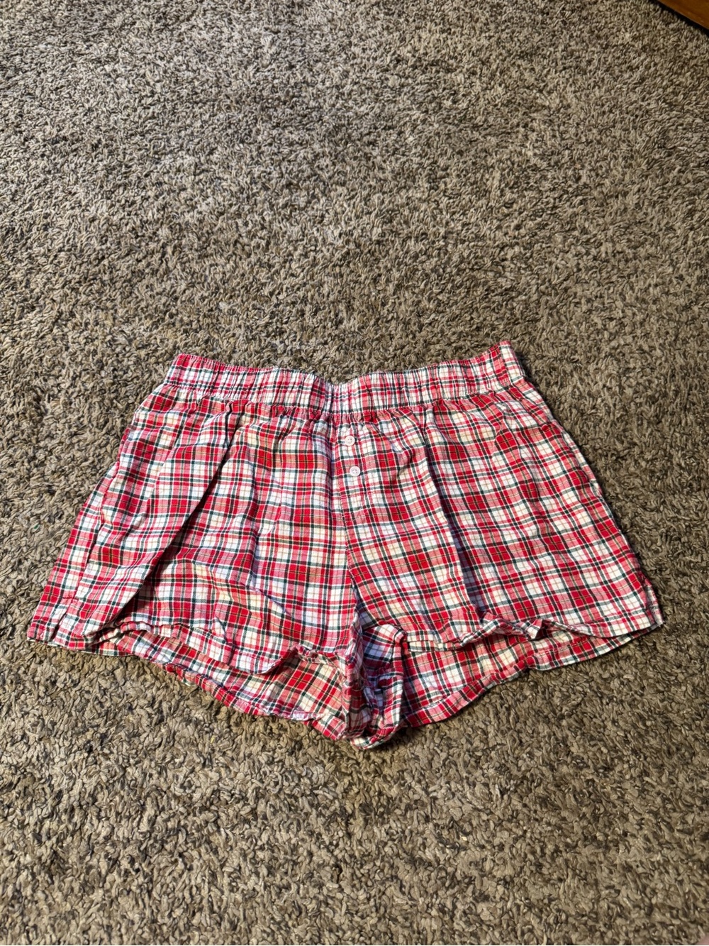 wild fable Red and White Plaid sleep Shorts